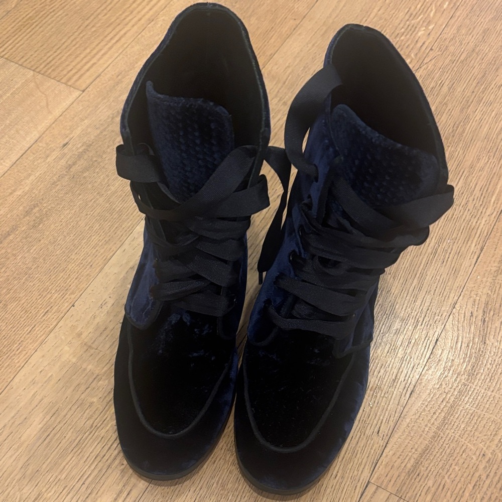 Casadei Black Velvet Sneakers